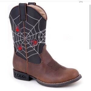 Roper Kid's Light Up Spider Web Western Boots